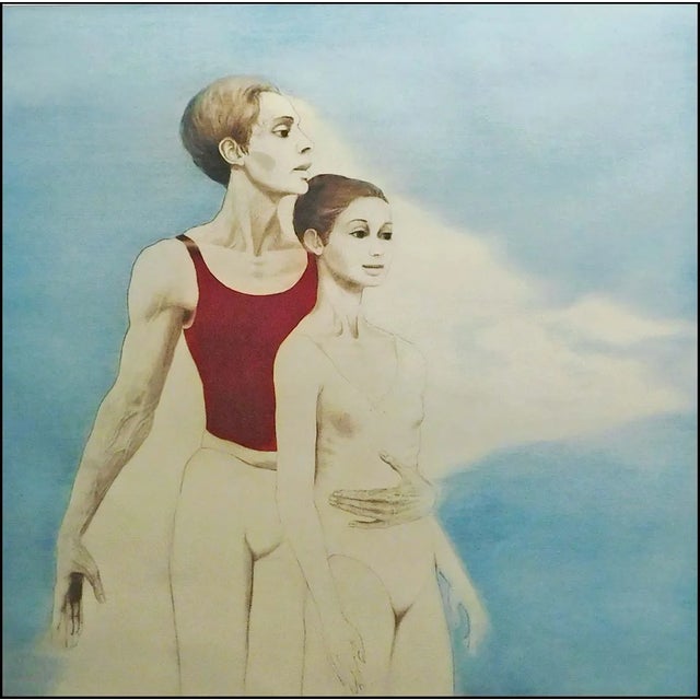 "Pas de Deux" 1977 Original Limited Edition Mezzotint by G. H. Rothe Hand signed &titled &numbered by the artist Frame...