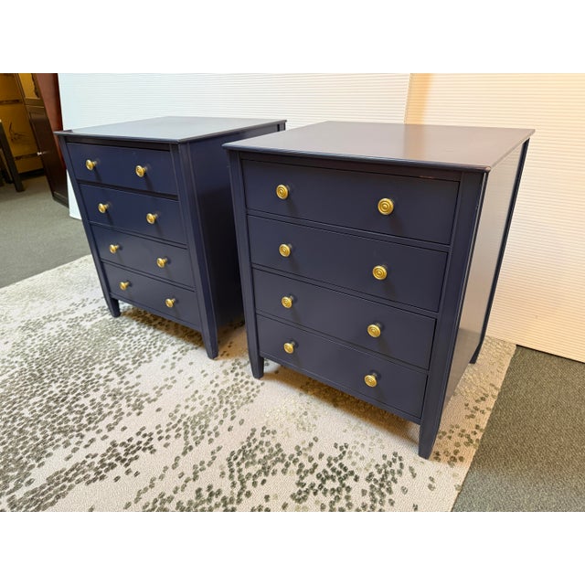 Coastal Ballard Designs Sidney Nightstands, Pair For Sale - Image 3 of 12