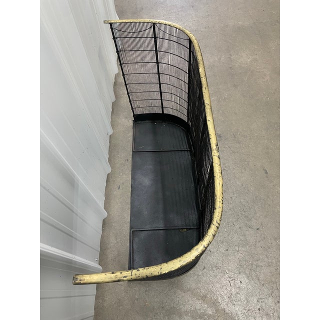 19th Century Antique English Wirework Firescreen With Brass Trim For Sale - Image 5 of 6