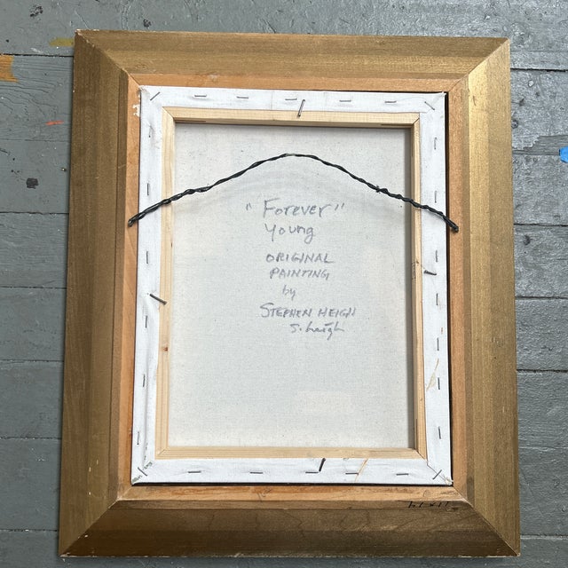 2020s Contemporary Original Abstract Painting by Stephen Heigh “Forever Young” For Sale - Image 5 of 5