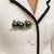 Gemstone Bochic “Orient” Vintage Sapphire & Black South Sea Pearl Brooch Set In 18K & Sil For Sale - Image 7 of 9