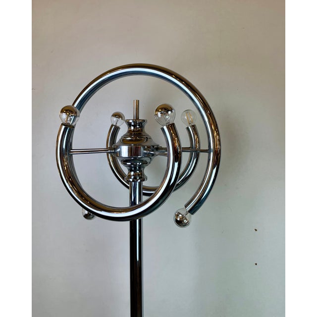 Space Age Floor Lamp attributed to Gaetano Sciolari, Italy, 1970s For Sale - Image 10 of 15
