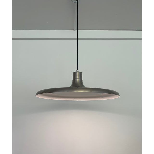 Mid-Century Modern Metal Pendant Lights by Leonardo Marelli for Estiluz, 1970s, Set of 2 For Sale - Image 4 of 10