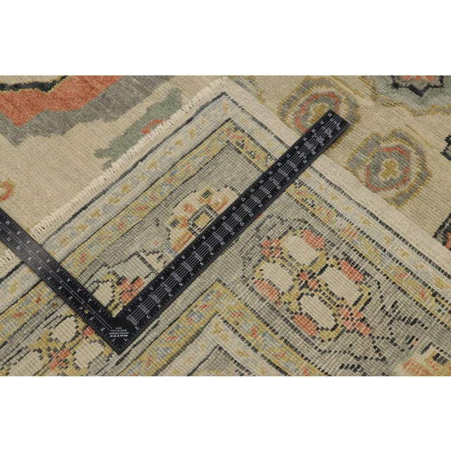 Turkish Oushak Rug, 09'00 X 12'03 For Sale In Dallas - Image 6 of 10