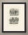 An original antique steel engraving, uncolored, with two chinese street entertainments, captioned "danse de l'ours" and...