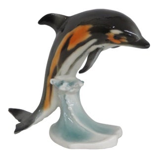 Goebel Dolphin Cs 209 West Germany Porcelain Figurine 4676b For Sale