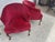 Pair of Red Velvet Vintage Tub Chairs For Sale - Image 10 of 12
