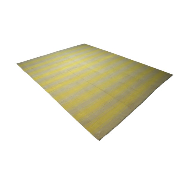 Traditional Vintage Dhurrie Rug With Stripes, From Rug & Kilim For Sale - Image 3 of 6