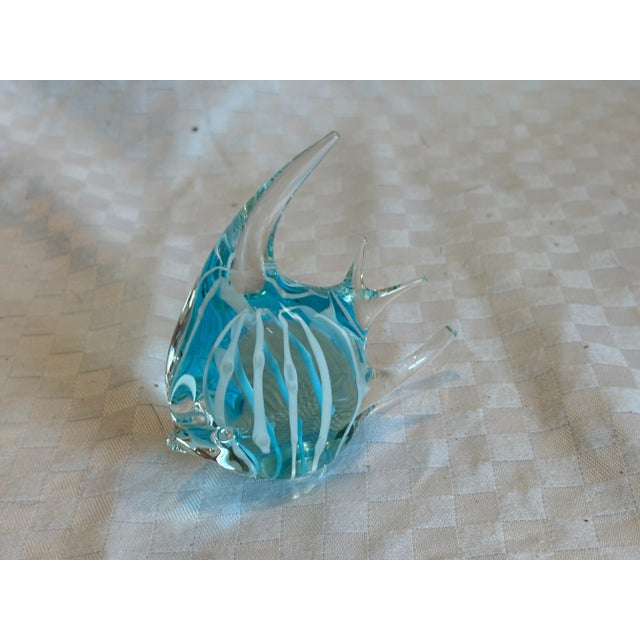 Blue Set of 5 Mid 20t Century Murano Glass Fish For Sale - Image 8 of 18
