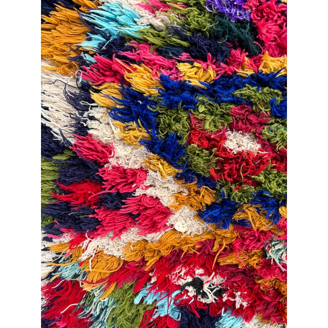 Abstract Abstract Small Moroccan Rug For Sale - Image 3 of 7