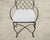 Set of Six Mario Papperzini Style Iron Garden Dining Chairs For Sale - Image 11 of 18