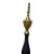 Brass Vintage Federal Style Fireplace Andirons & 4 Pc Tool Set Cast Iron Brass For Sale - Image 8 of 14