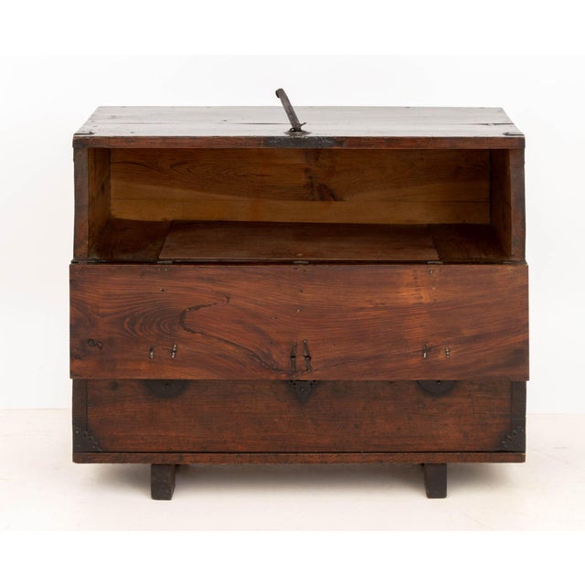 Korean Iron Mounted Hardwood Chest For Sale In New York - Image 6 of 9