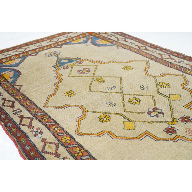 Beige Antique Tribal Bakhshayesh Rug 3'11'' X 6'0'' For Sale - Image 8 of 11
