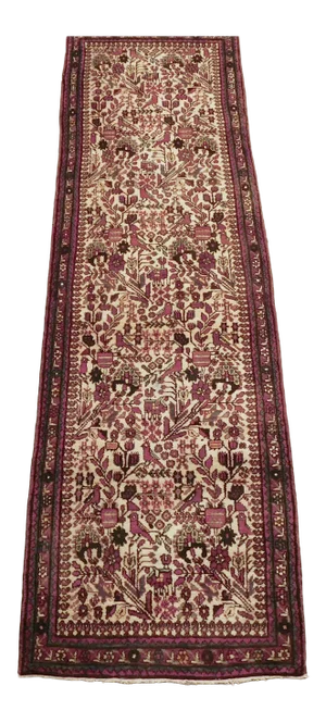 Vintage Hand Knotted Persian Runner 2'10"x 9'2"