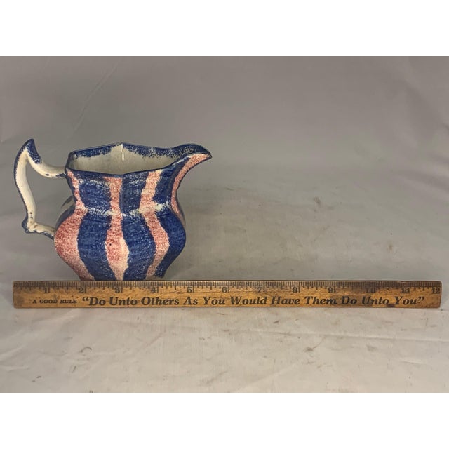 Antique Spatterware Creamer: 19th Century Staffordshire Pottery For Sale - Image 9 of 10