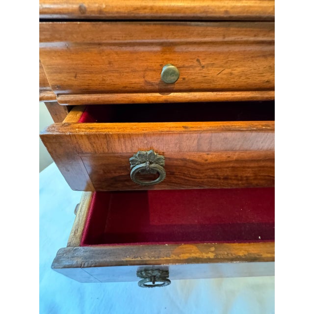 Wood Late 20th Century Antique Italian Empire Style Jewelry Chest For Sale - Image 7 of 11