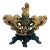 Vintage Carved Chinese Soapstone Incense Burner With Three Foo Dogs For Sale