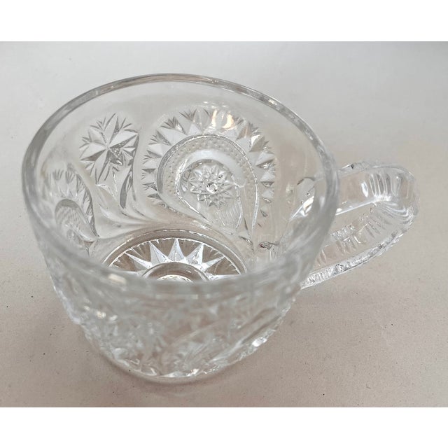 Mid-Century Modern Vintage l.e. Smith Glass Pinwheel and Stars Punch Glasses - Set of 18 For Sale - Image 3 of 11