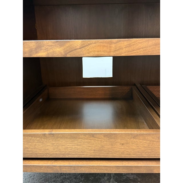 Bespoke Metal Mesh + Walnut Media Cabinet For Sale - Image 11 of 12