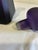 Vintage Amethyst Glass Decanter For Sale - Image 9 of 13