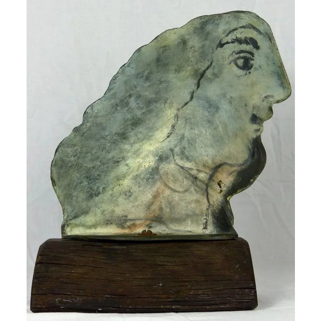 Reginald Pollack, American. 1924 -2001. Classic head polychrome bronze sculpture. Painted with horses and riders.. Hand-...