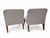 Contemporary Pair of Designer Slipper Chairs For Sale - Image 3 of 3