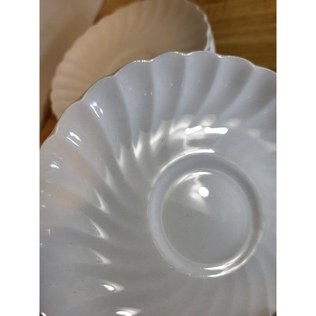 White Vintage Johnson Brothers Bread Plates Athena - Set of 6 For Sale - Image 8 of 9