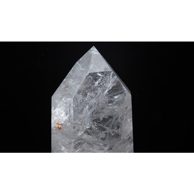 Extra Large Hand Carved Rock Crystal Point For Sale In New York - Image 6 of 12