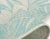 2020s Momeni Contemporary Indoor/Outdoor Riviera Palm Rug in Aqua, 5'3" x 7' For Sale - Image 5 of 9