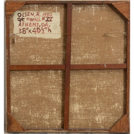 Mid-Century Modern Oil on Canvas Abstract Painting For Sale - Image 4 of 5