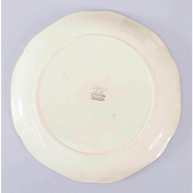 Boulanger 19th Century French Choisy Le Roi Majolica Rooster Plate For Sale - Image 4 of 6