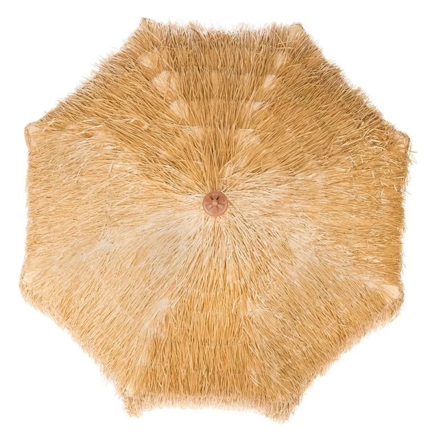 2020s Tiki 9 Ft Crank Umbrella - Brown For Sale - Image 5 of 5