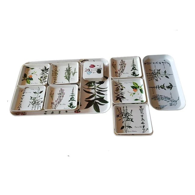 Mid-Century Italian Melamine Tray Set from Mebel, Set of 17 For Sale - Image 6 of 8