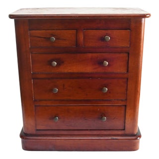 Antique Victorian Mahogany Apprentice Chest of Drawers, 1880 For Sale