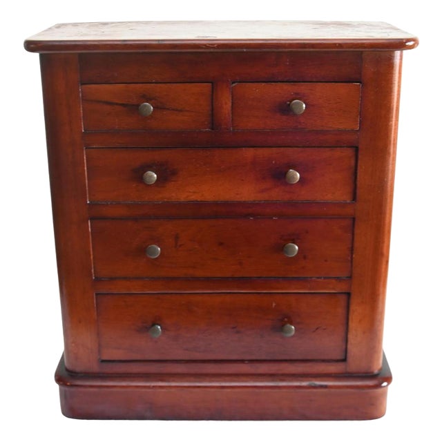 Antique Victorian Mahogany Apprentice Chest of Drawers, 1880 For Sale