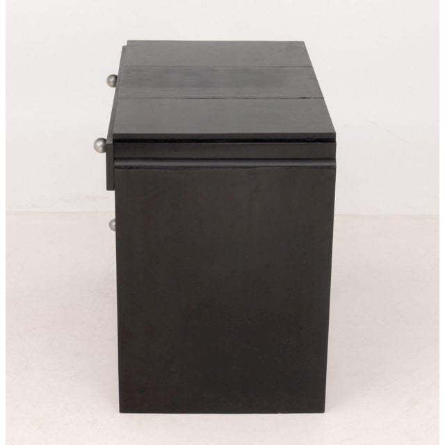 Wood Art Deco Ebonized Writing Desk For Sale - Image 7 of 8