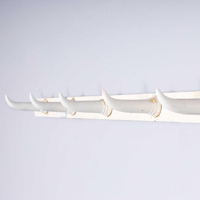 Metal 19th Century French Original Cast Iron Butchers Rack For Sale - Image 7 of 11