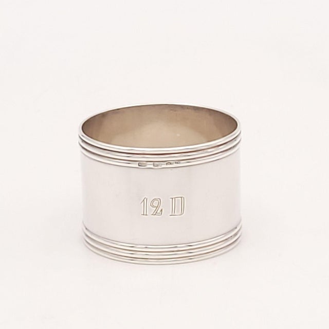 Metal Assembled Set of Six Silver Napkin Rings, France, 19th Century For Sale - Image 7 of 12