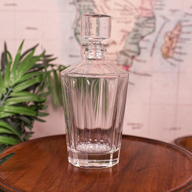 Vintage Brandy Decanter, English, Glass, Spirit Bottle, Art Deco, Mid Century For Sale - Image 6 of 10