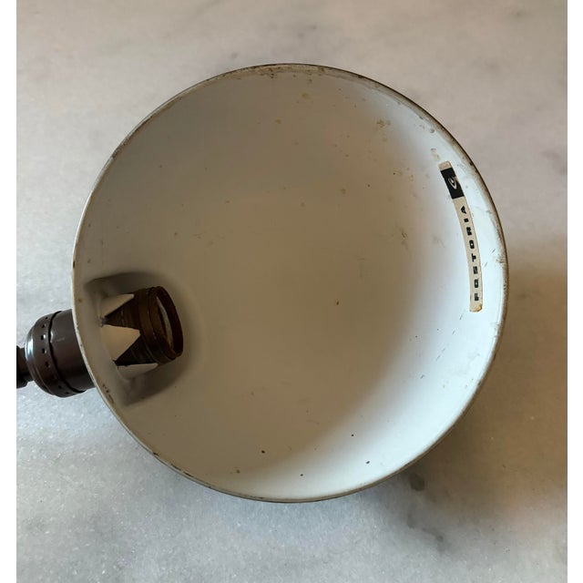 Antique Faries Fosteria Cast Iron Gooseneck Desk Lamp For Sale In Austin - Image 6 of 10