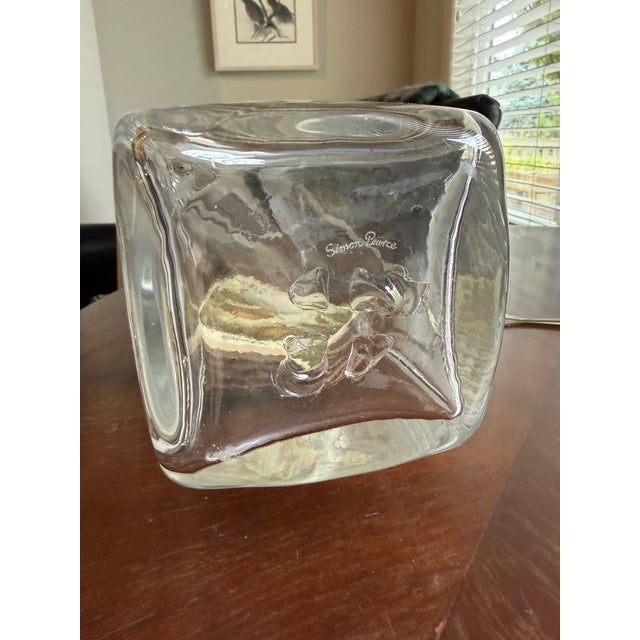 Contemporary Vintage Simon Pearce Woodbury Handblown Glass Table Lamp - Base Only For Sale - Image 3 of 4