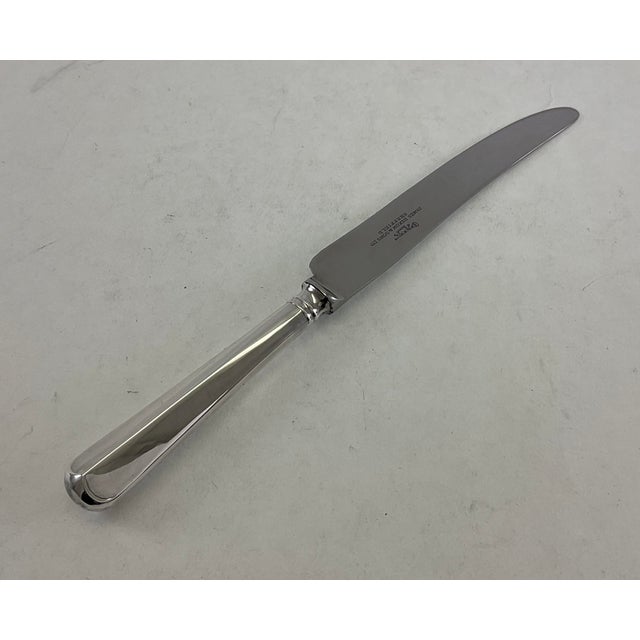 1980s Silver Dinner Knife, Rattail For Sale - Image 13 of 13