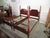 Item 87870: Colonial Furniture solid cherry pair of twin poster beds. Age: 1980's. Details: Come with siderails and center...