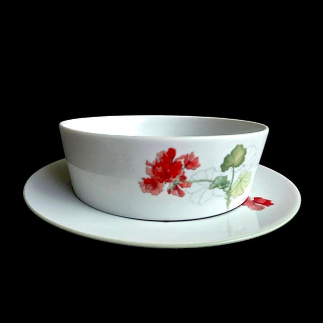 Vintage Geranium by Block Spal Plates and Bowls, 10 Pieces For Sale In Miami - Image 6 of 12