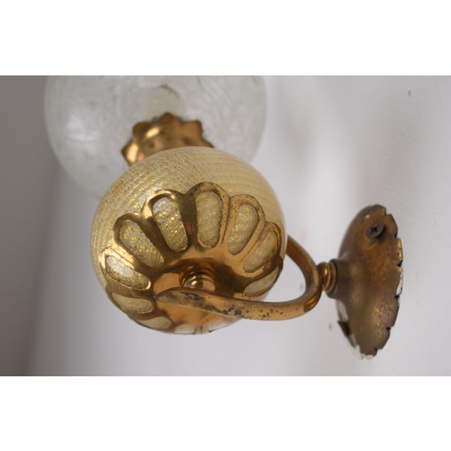 1940s Vintage Wall Lamps from Barovier & Toso, 1940s, Set of 2 For Sale - Image 5 of 15
