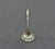 George III sterling silver gravy ladle, London, 1810. Crest. Maker HP & C unlisted. well shaped oval bowl. 1.35 troy oz....