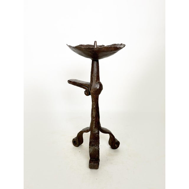French Workshop Cast Iron Candlestick, 1950s For Sale - Image 9 of 11