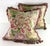 Pink Thibaut Peony Garden Hand Printed Tasseled Linen Pillows/a Pair For Sale - Image 8 of 10