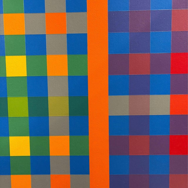 Paolo Minoli, Analytical Work Program 6A, 1974, Acrylic on Panel, Set of 2 For Sale - Image 4 of 11